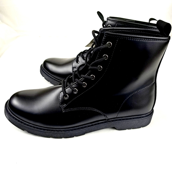 Arizona Jean Co Men's faux leather black boots Shoes Size 12 M - Picture 1 of 12